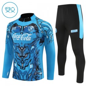 Dječji SSC Napoli Sweatshirt Za Trening Četvrt Zip 2025-26 Plava